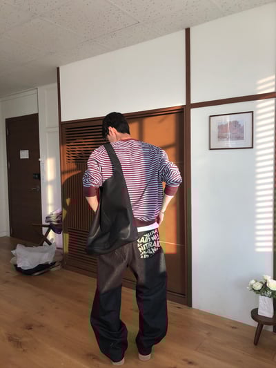 率性街頭 口袋印刷設計 牛仔寬褲 - 2C12