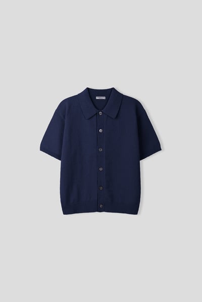 漢南洞 高檔幹練 圈紗針織 短版 開襟衫 - 6C24