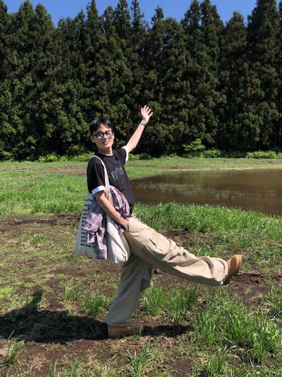 濟州仔 重磅 立體剪裁 工裝寬褲 - 2C13