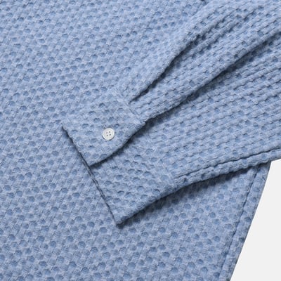 現代摩登 春季格紋 牛仔 襯衫夾克 - 2C18