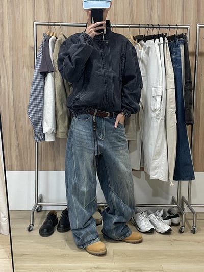 水洗牛仔 高檔細節 夾克 - 1C3