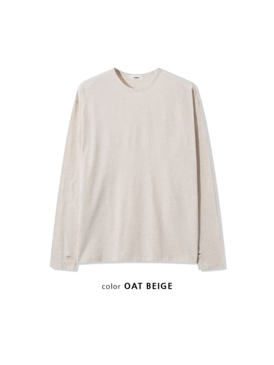 高質感 休閒風 細條紋 層疊穿搭 指套 長袖 - 4C22