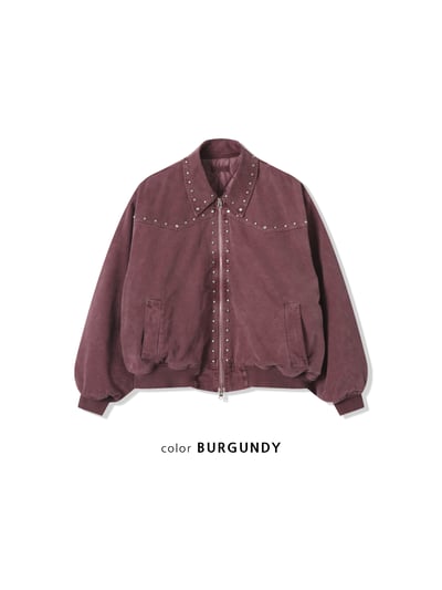 (6oz)倫敦時尚 復古水洗 卯釘 短版 羽絨外套 - 2C22