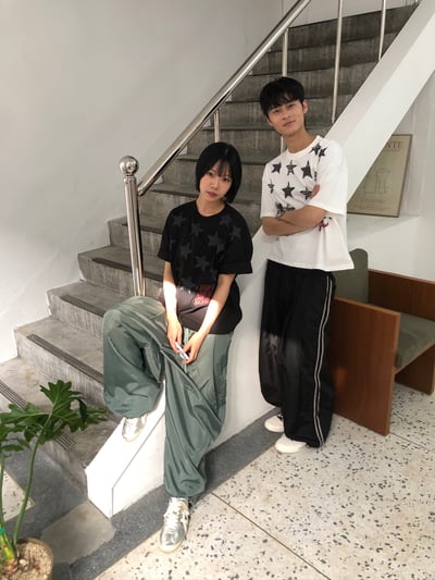酷帥街頭風 滿天星 短版 美式 短袖上衣 - 4C12