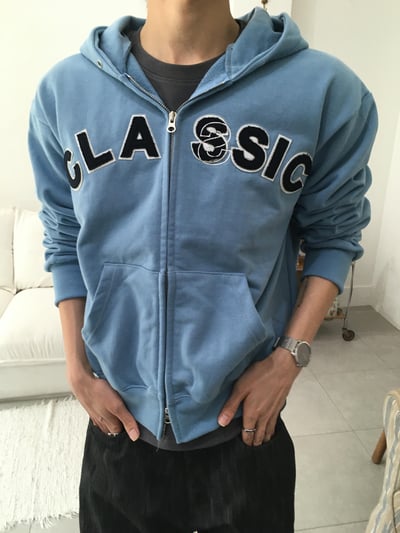 Classic 美式經典 刺繡短版 連帽外套 - 3C16