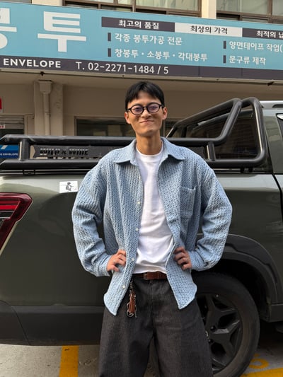 現代摩登 春季格紋 牛仔 襯衫夾克 - 2C8