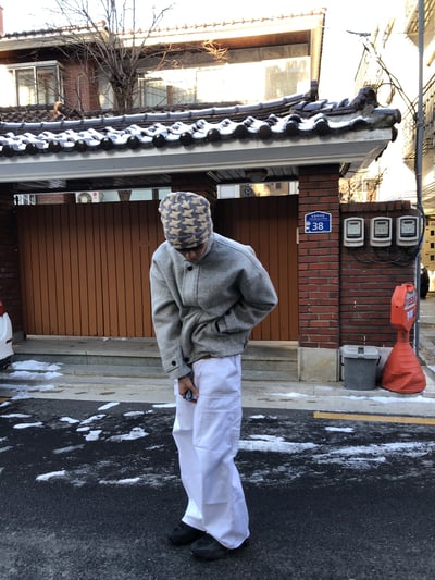 高檔系列 馬海毛 短版 立領 大衣 - 2C7