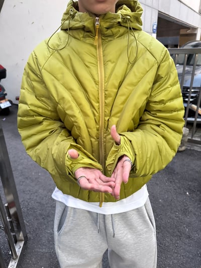 俐落曲線 輕量短版 羽絨外套 - 3C19