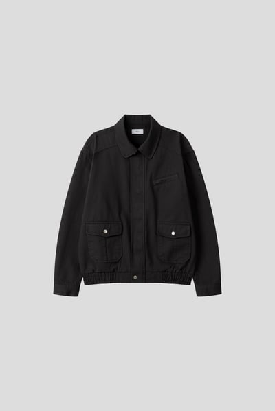 歐美經典款 雙口袋 微短版 牛津夾克 - 3C22