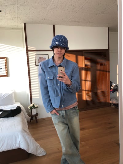 歐美經典款 美拉德 麂皮 微短版 皮夾克 - 4C4