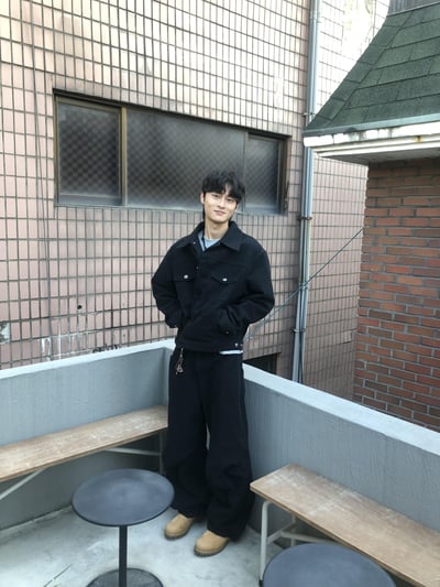 文藝鈕扣 微短版 機車飆仔 牛仔外套 (set-up) - 2C20