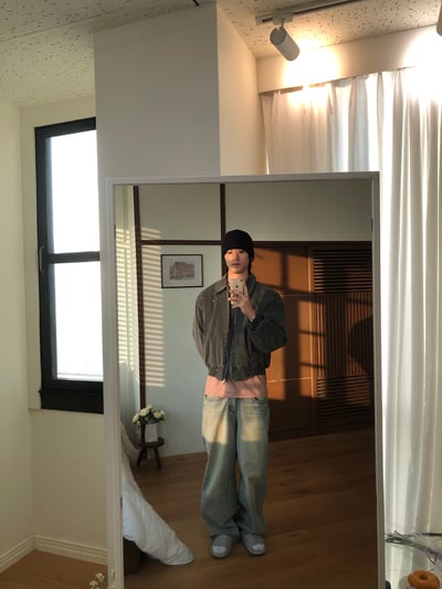 (6oz)倫敦時尚 復古水洗 卯釘 短版 羽絨外套 - 2C10