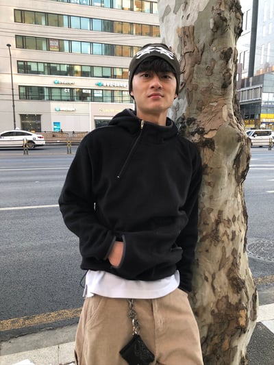 獨特配色 運動風 刷毛 帽T - 4C6