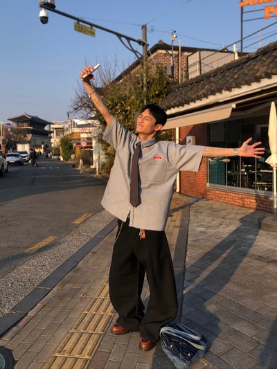 簡約風 百搭 素色 伸縮調節 領帶 - 2C13