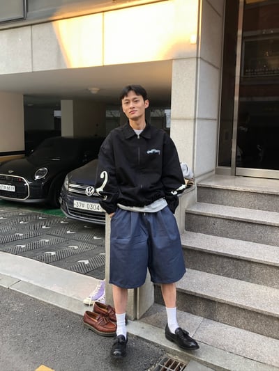 Rock & Roll 街頭噴漆 懷舊工業風  工裝夾克 - 3C11