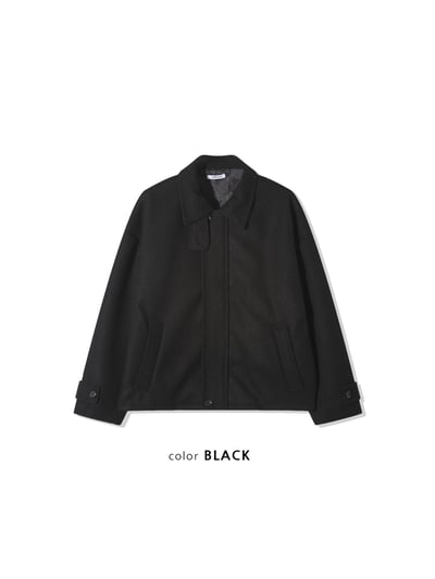 歐美經典 立領皮革 俐落修身 短版大衣 - 2C22