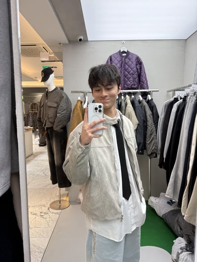 高級線 馬海毛 羽絨 皮革紋路 短版夾克 - 3C4