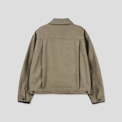 文藝鈕扣 微短版 機車飆仔 牛仔外套 (set-up) - 2C25