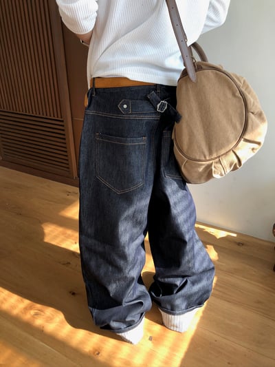 高質感 帆布皮革 大容量 旅行包 - 2C12