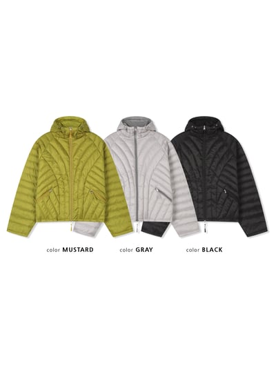 俐落曲線 輕量短版 羽絨外套 - 3C20