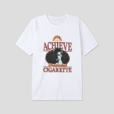 Achieve 美式街頭印刷 修身 微短版 短袖 上衣 - 3C13
