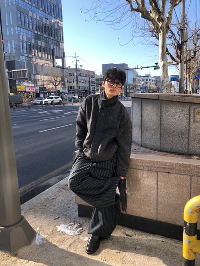 高檔系列 馬海毛 短版 立領 大衣 - 2C20