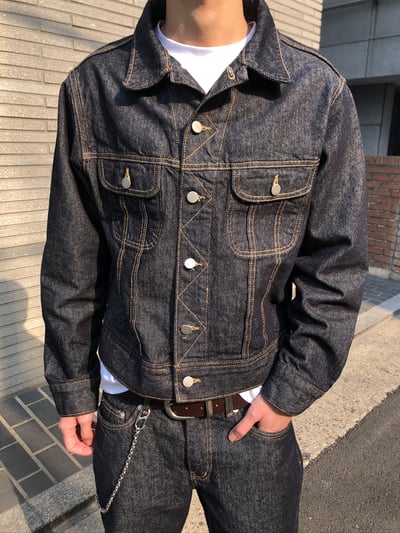 歐美 高街經典 特殊縫線 短版 牛仔夾克 (set - up) - 1C1