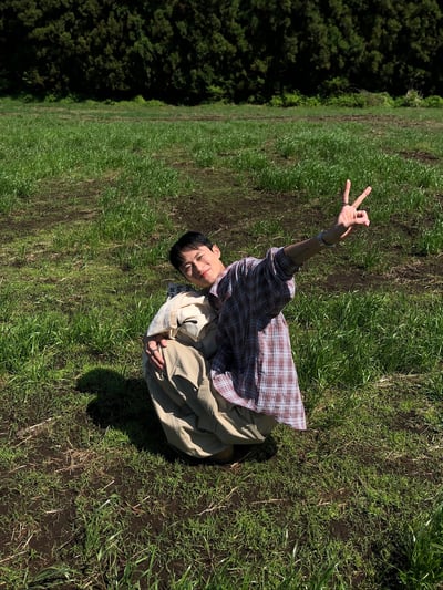 文藝浪漫派 夏季輕薄 撞色格紋 寬鬆襯衫 - 3C12