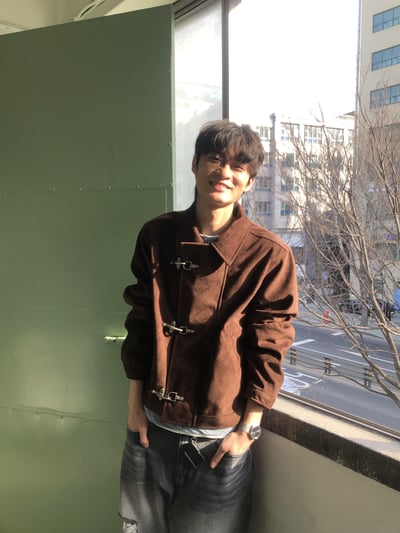 街頭潮流 消防扣 麂皮 短版 薄夾克 - 2C6