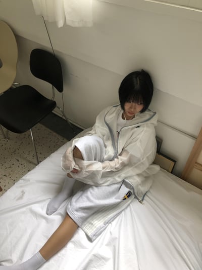 韓系街頭 英倫條紋設計 休閒 7分短褲  - 3C12