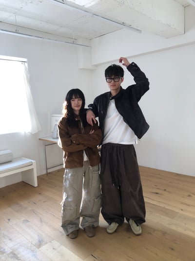 韓系街頭 立體工裝 多重大口袋 寬褲 - 3C8