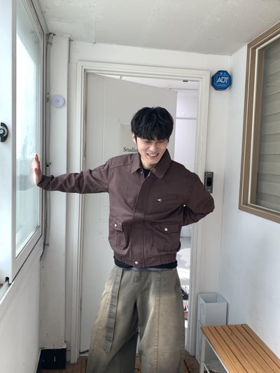 歐美經典款 雙口袋 微短版 牛津夾克 - 3C14