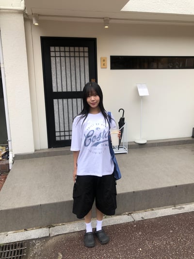 Costa 可愛街頭 印刷設計 寬版 短袖 上衣 - 3C18