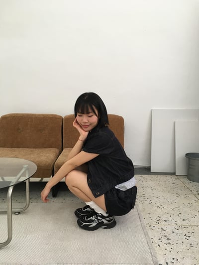 夏季涼感 韓系休閒感 牛仔短袖 襯衫 (set-up) - 1C4