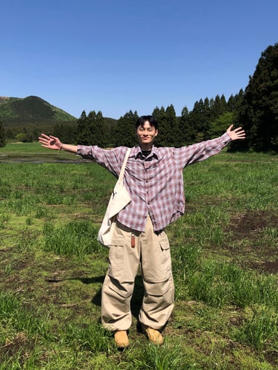 文藝浪漫派 夏季輕薄 撞色格紋 寬鬆襯衫 - 3C20