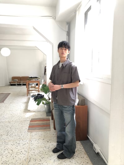 復古漸層水洗 修身喇叭 牛仔褲 - 2C4