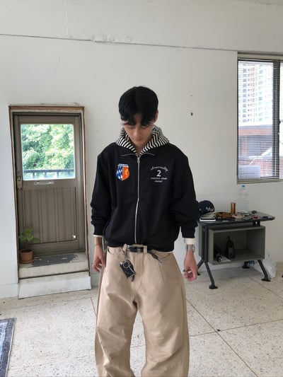 藝術殿堂 高級刺繡 運動街頭 短版 外套 - 3C15