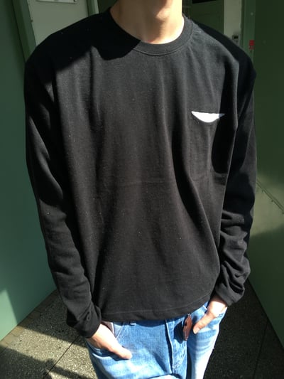 春季必備 口袋配色 短版 薄長袖 - 3C7