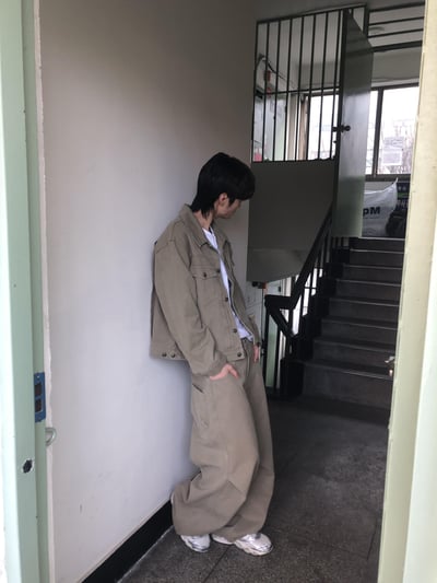 文藝鈕扣 微短版 機車飆仔 牛仔外套 (set-up) - 2C8