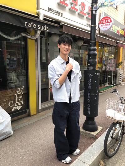 簡約復古街頭 雙口袋 短版 長袖襯衫 - 3C19