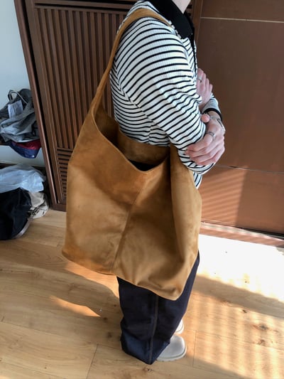 秋冬氛圍 高級麂皮 托特包 - 3C6