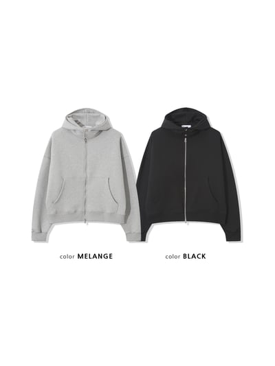 極簡主義 短版 休閒 按扣連帽外套 - 2C22