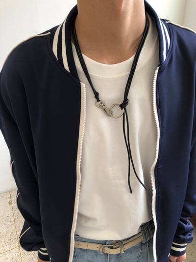 俐落街頭感 繩索項鏈 - 1C1