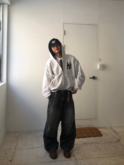 時尚紐約 歐美潮男 連帽短版外套 - 3C13