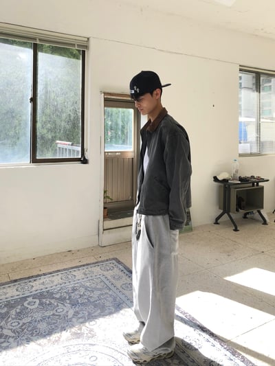 舊式巴黎 復古刷色水洗 短版 底特律夾克 - 2C16