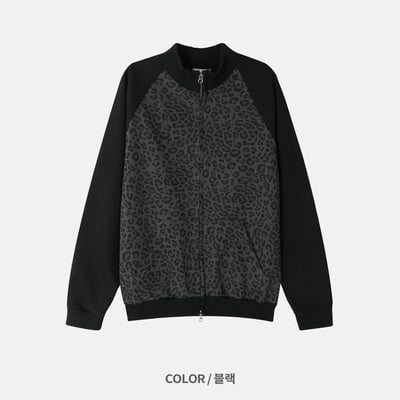 一枝獨秀 街頭氛圍 豹紋配色 微短版 外套 - 2C21