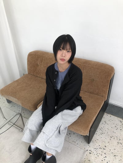 夏季泡泡棉 絲綢布料 防曬 褶皺開襟衫- 4C6