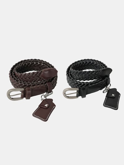 頂流社會 網狀皮革 鑰匙圈 皮帶 - 2C13