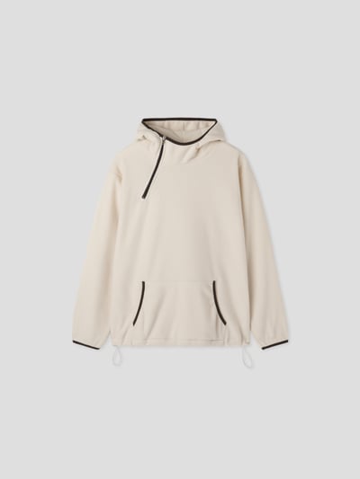 獨特配色 運動風 刷毛 帽T - 4C23