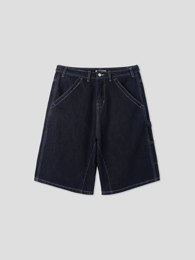 不對稱縫線 背面殺手 百慕達 7分 牛仔短褲 - 2C22